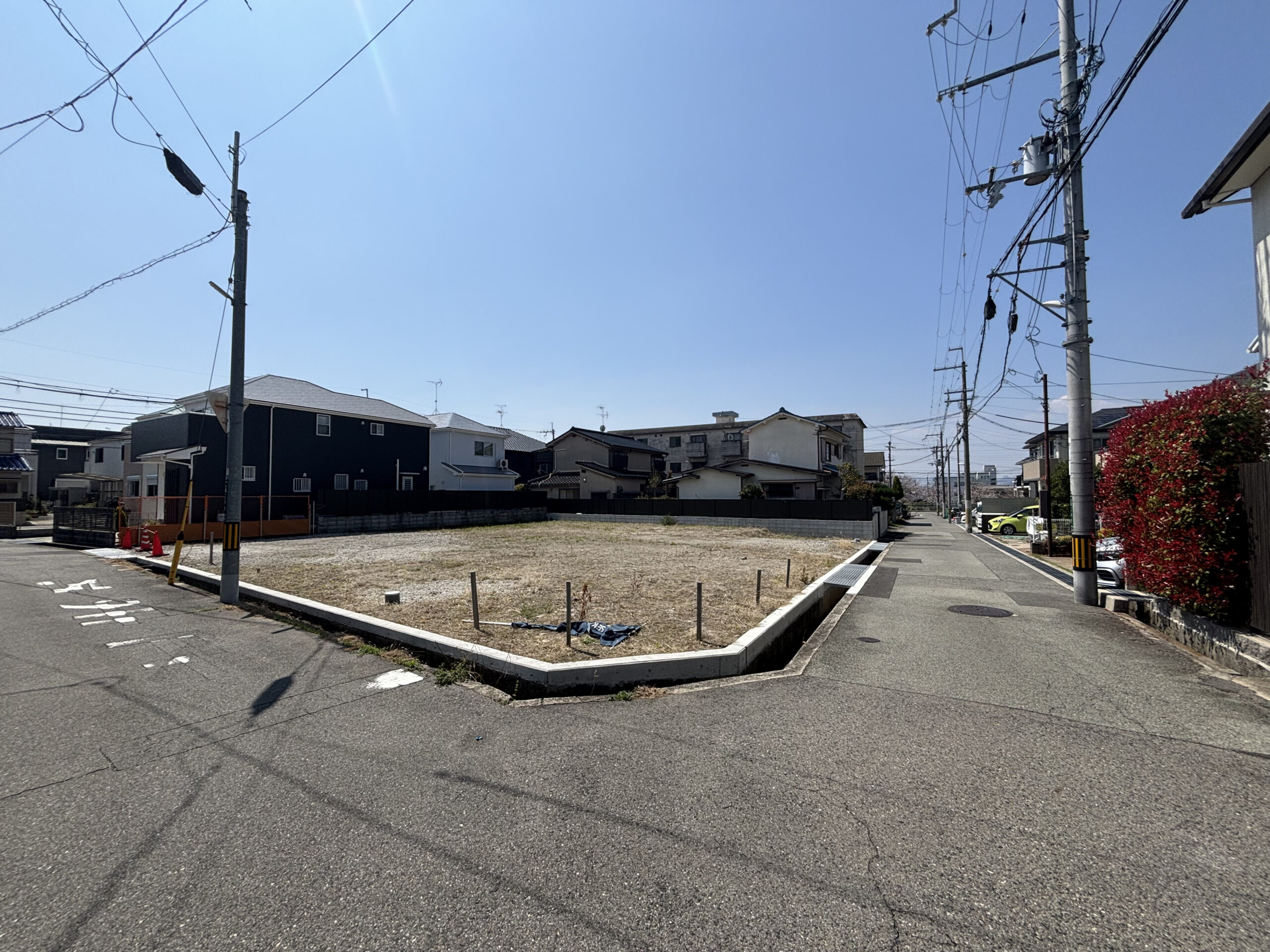 【残り1区画】池田市荘園1丁目　3区画　土地
